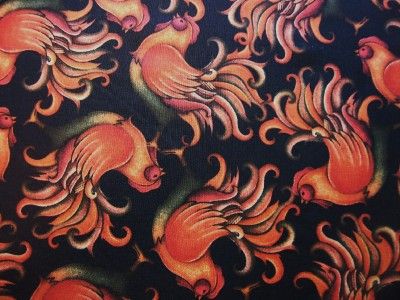 Rooster Chicken Country VIP Cranston Cotton Fabric Yard  