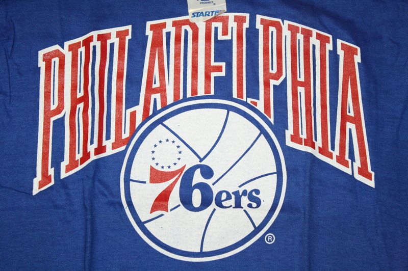 Vintage Philadelphia 76ers Starter T Shirt Sixers NWT  