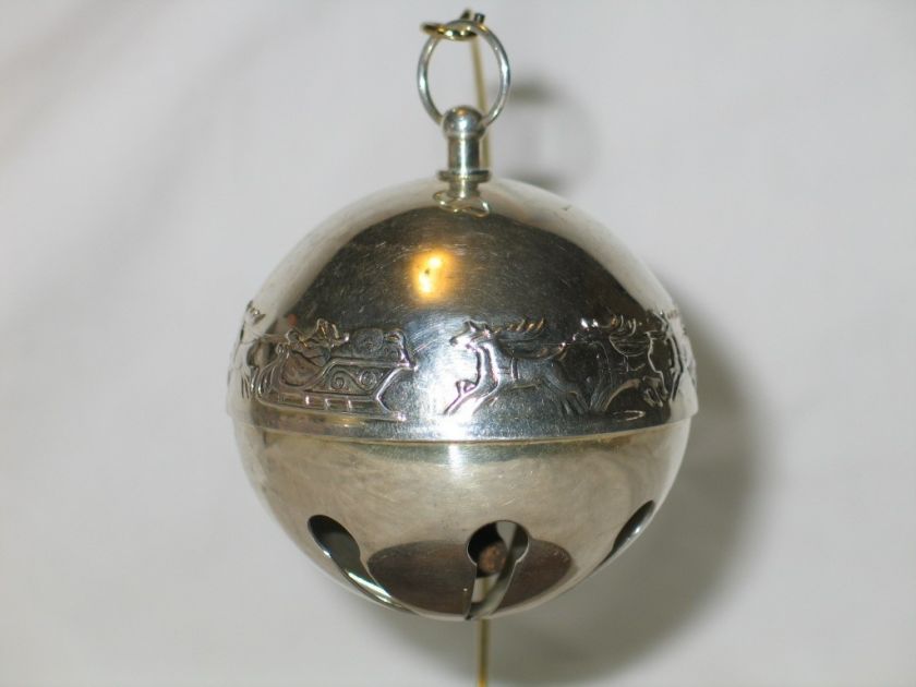 Vintage Christmas Wallace 1972 Silver Sleigh Bell No Box  