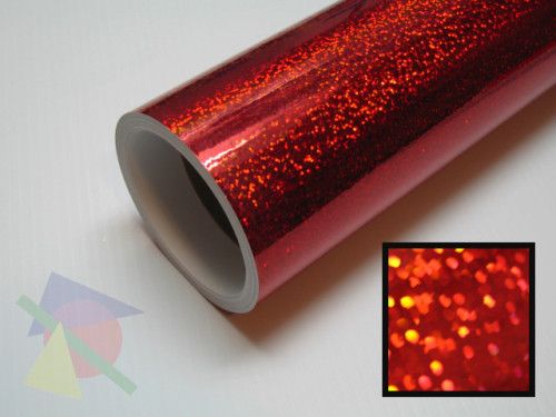 25 Wide Red Metal Flake Vinyl Sign Film Roll  