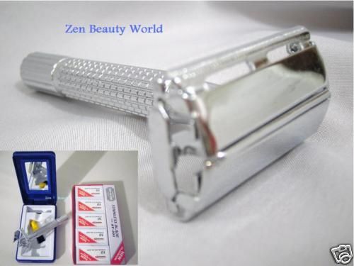 NEW VINCENT DOUBLE EDGE SHAVING SAFETY RAZOR+DORCO100PC  