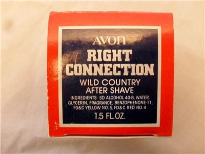 This is a vintage AVON Wild Country aftershave in a fuse shaped 