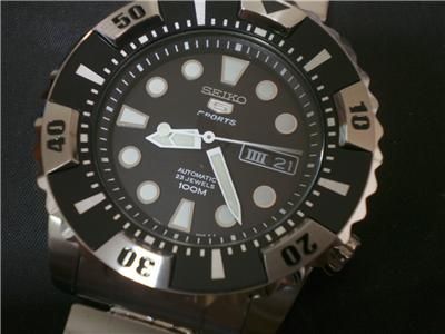 NEW 23J 7S36 SEIKO SUBMARINER AUTOMATIC WINDING MONSTER SIZE DIVER 