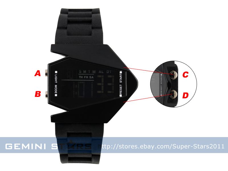 dual core watch coss lcd sport watch dual core watch