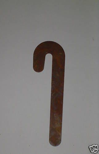 BIG 4.75 inch Rusty` Candy Cane` Primitive Crafting``  