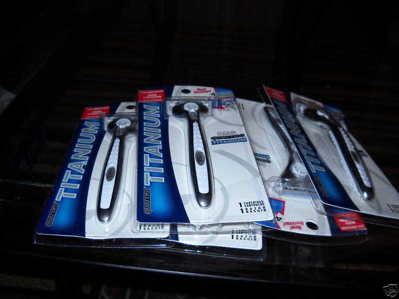 Schick Quattro Titanium Razor lot of 5, wholesale price  