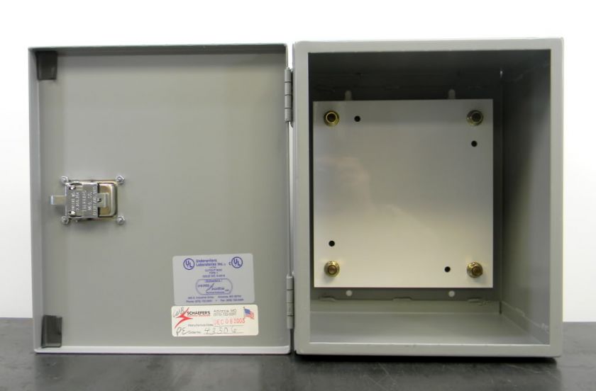 SCHAEFERS K 2618 ELECTRICAL ENCLOSURES 12X10X6 5/8 ELECTRIC BOX 