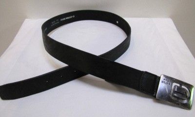 Star Belt Linus Creta Leather Designer Black Unisex New  