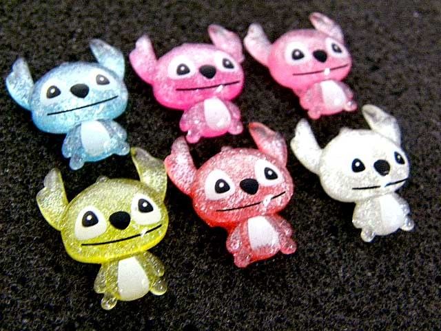 M1460 (9 pcs) Cute LILO & STITCH Resin Flatback Scrapbooking Cabochon 