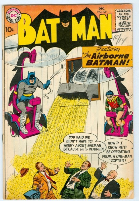 Batman #120 December 1958 VG Airborne Batman  