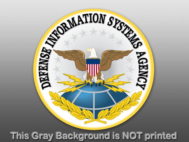 Round DSA Defense Seal Sticker  decal logo agency info  