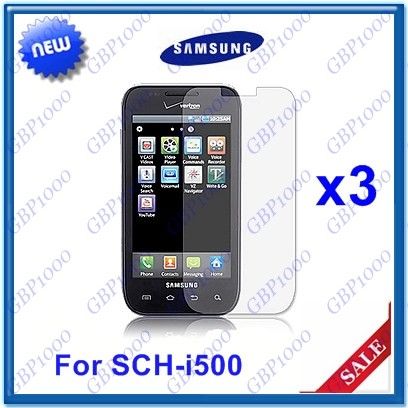 3x LCD Screen Protector Samsung Fascinate SCH i500 i500  