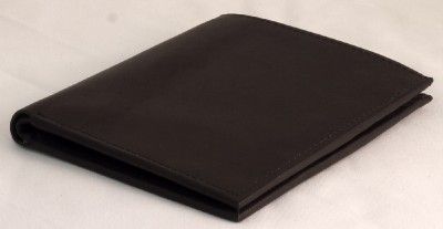 Mens Black Leather HIPSTER Wallet 13 CARDS 701  