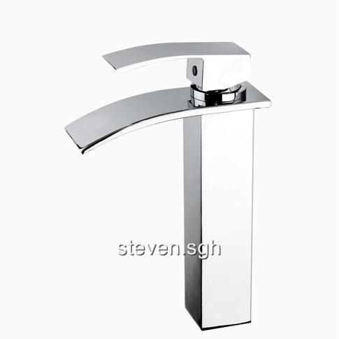 Modern Design Chrome Waterfall Bathroom Faucet 8062  