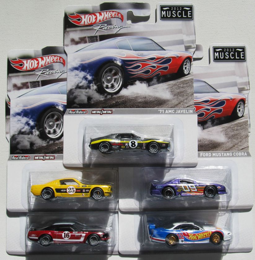 HOT WHEELS RACING 2012 MUSCLE Release 1 SET OF 5  