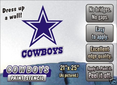 Dallas Cowboys Paint Stencil for walls  