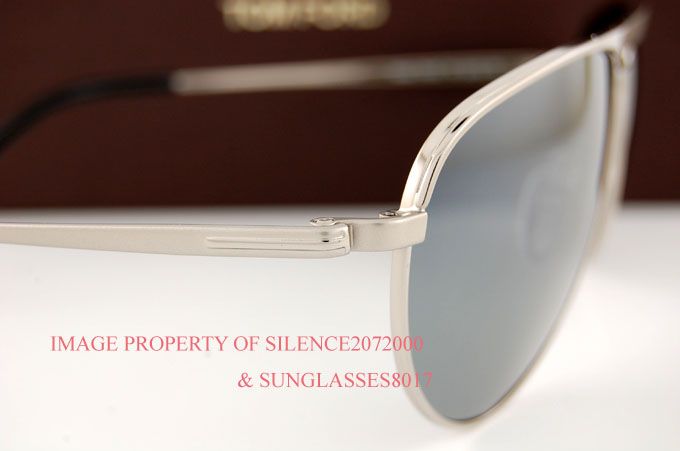 New Tom Ford Sunglasses TF 207 WILLIAM 17C SILVER Men  