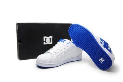 DC Mens Shoes NET 302361 White, White Royal  