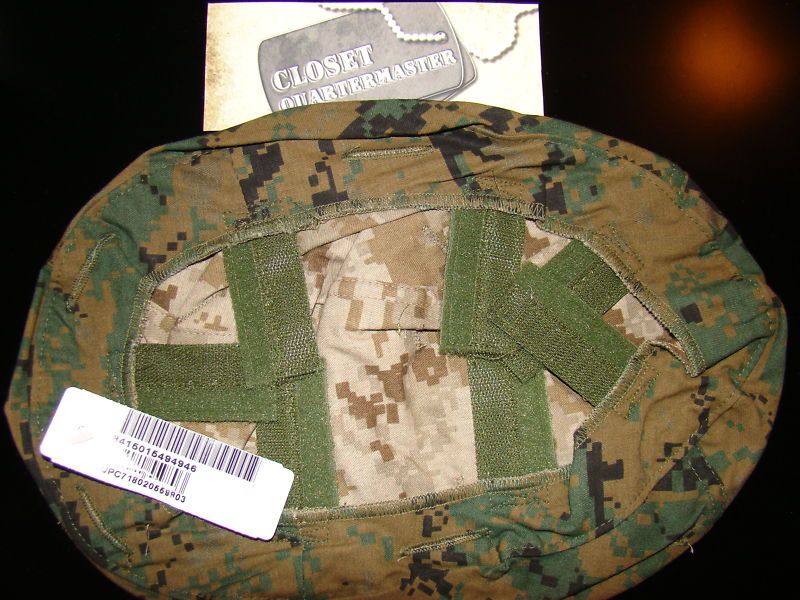 MARPAT Woodland Desert Medium   Large HELMET COVER USMC  