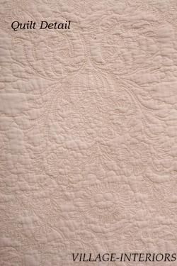 KATHLEEN IVORY MATELASSE KING COTTON QUILT COVERLET  