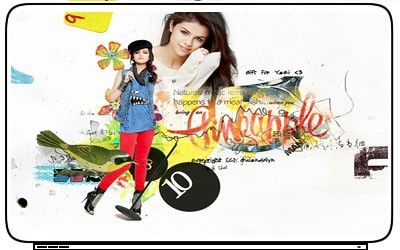 Selena Gomez Actress Singer Laptop Netbook Skin Cover Sticker Decal 