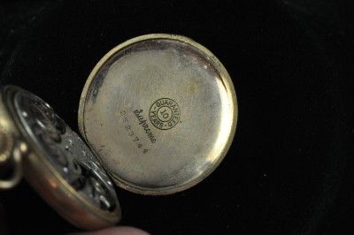 VINTAGE 32MM SWISS LOCUST WATCH CO POCKETWATCH ****  