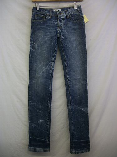 New Womens LOB DENIM Five Pocket Stretch Blue Jeans 0  