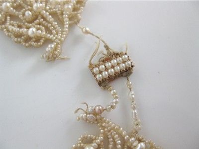   1800s GEORGIAN Seed Pearl Necklace ~ Requires Repair ~ NR  