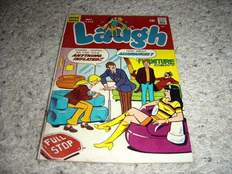 LAUGH # 218 Bronze Age ARCHIE Comic FN+ 1969  