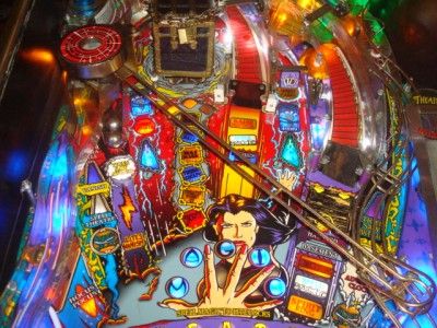 THEATRE OF MAGIC PINBALL MACHINE GOLD TRIM, LEDS & MODS   THE THEATER 