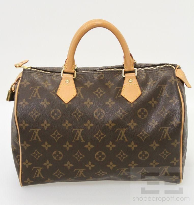 Louis Vuitton Brown Monogram Canvas Speedy 30 Handbag  