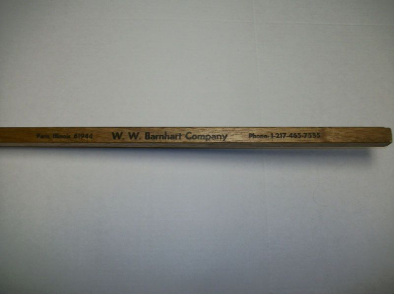 Gas Sta. Tank Measuring Stick W.W. Barnhart Co Paris IL  