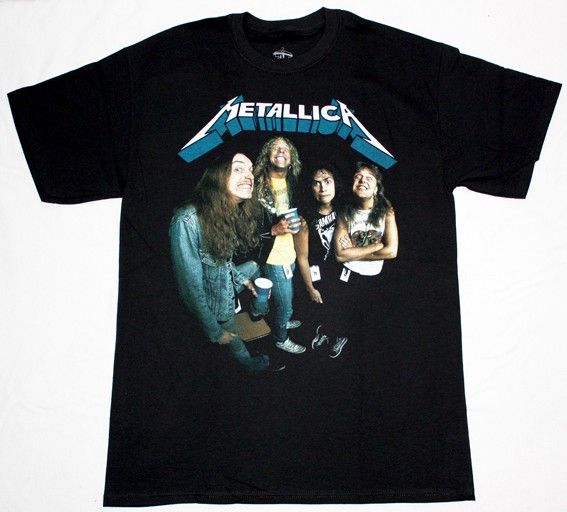   CLIFF BURTON CLASSIC LINE UP MEGADETH EXODUS NEW BLACK T SHIRT  