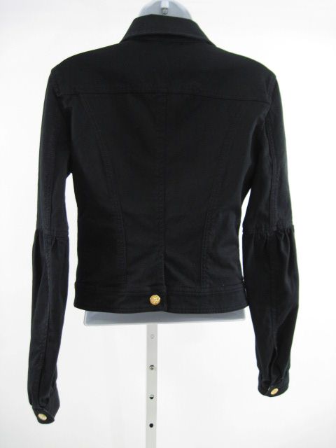 ROBERTO CAVALLI Black Button Down Jacket Blazer Size 42  