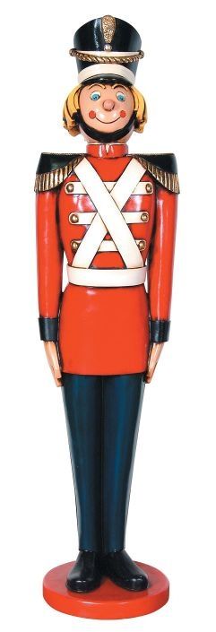 Christmas Life Size Toy Tin Solder Nutcracker Display  