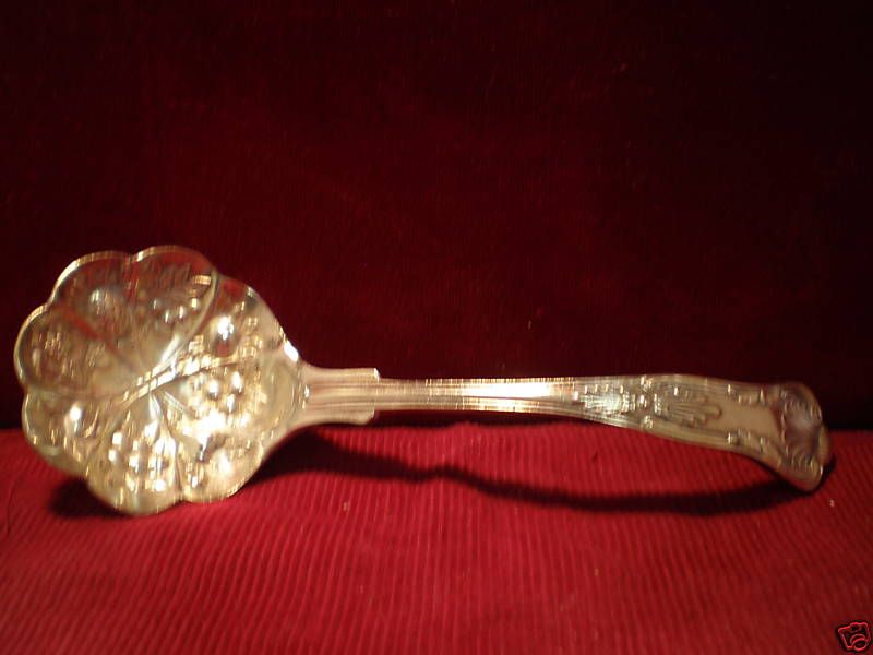 EPNS A1.sheffield.England.ornate 51/4 Ladle.  