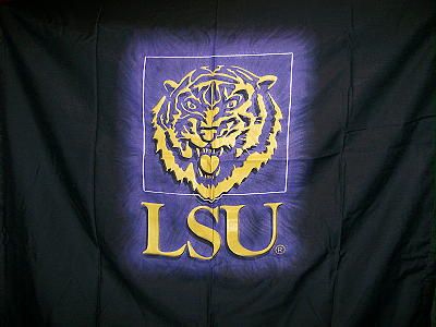 NEW LSU Tigers Window Curtain Panel 42x84  