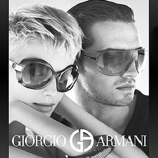 GIORGIO ARMANI New $315 Blue Metal Sunglasses 1587 1423/4  