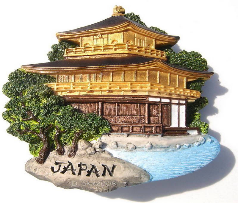 Kinkaku ji Kyoto ,Golden Temple JAPAN,3D Fridge Magnet  