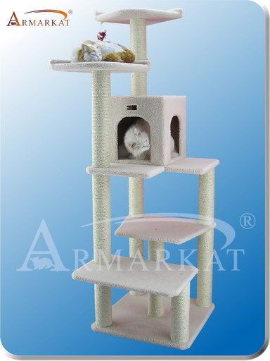 68 High Armarkat Cat Tree Pet Furniture Ivory  