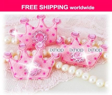 25 Princess Bling Crown (U PICK) Applique 4043 15375  