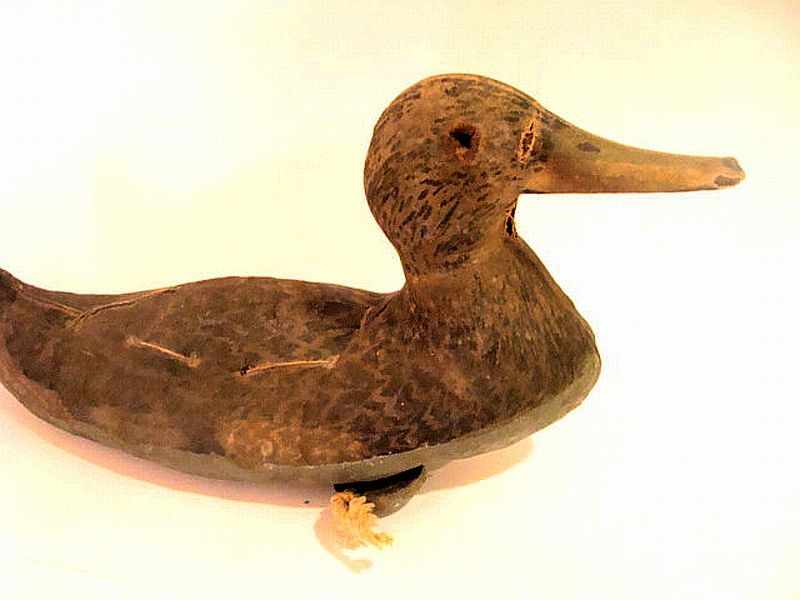 ANTIQUE DUCK DECOY VINTAGE PRIMITIVE HAND PAINTED EASTERN SHORE 