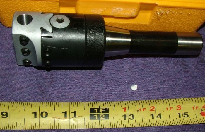   BORING HEAD W/ BARS R8 FOR BRIDGEPORT MILL + MORSE TAPER MT 2  