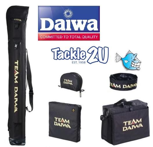 TEAM Daiwa Fishing Luggage Set Holdall Rod Bag Net Reel on PopScreen