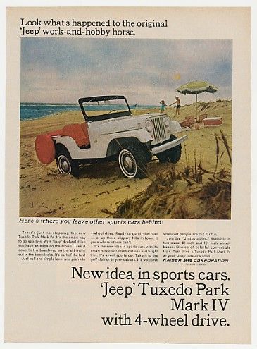 1965 Jeep Tuxedo Park Mark IV Work Hobby Horse Ad  