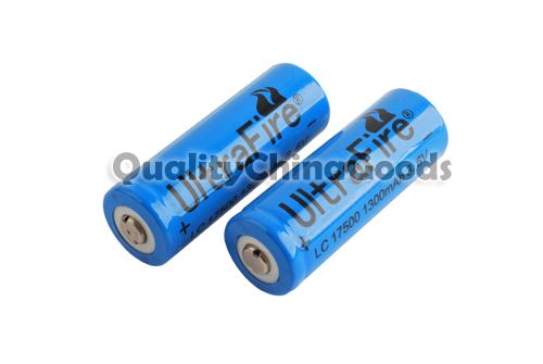 battery specifications model 17500 voltage 3 7v capacity 1300mah 