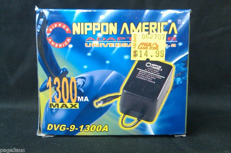 NES Nintendo Turbo Grafx 16 AC Power Adapter Cord Cable  