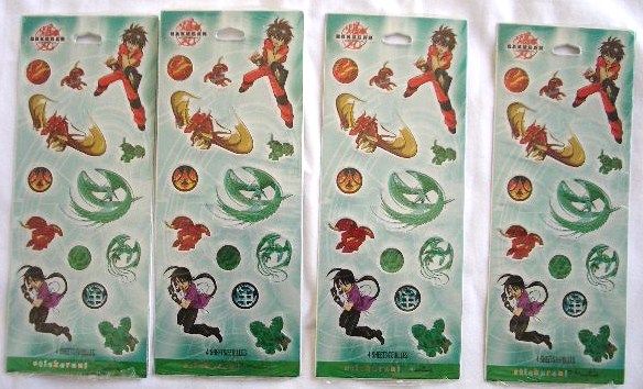 Sheet BAKUGAN Hallmark Stickeroni Cartoon CN Sticker  