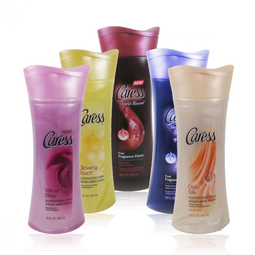  Body Wash Fine Fragrance or Silkening Choice of Scent 18 oz (4 pack 