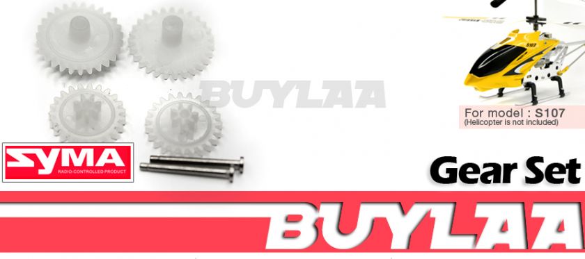  S107 Syma Original Factory Parts. Gear Set is fit for for Syma S107 